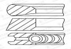 Кільця поршневі,комплект GOETZE 0843880010 (фото 2)