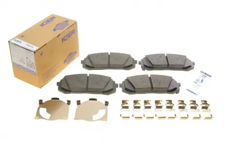 Фото 1 - комплект гальмівних колодок (дискових) ICER 182419 Комплект гальмівних колодок (дискових) ICER 182419 (фото 1)