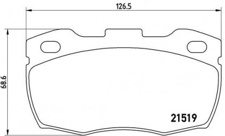 Гальмівні колодки дискові BREMBO P44 015 (фото 1)