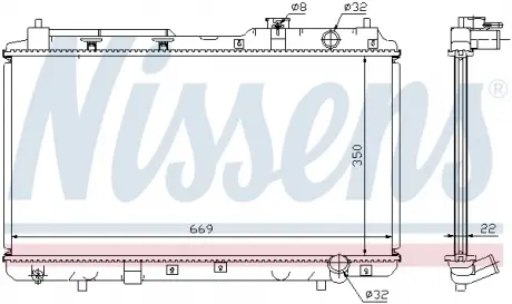 Теплообменник NISSENS 68101A