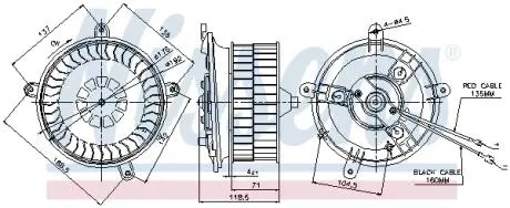 Вентилятор салону NISSENS 87041