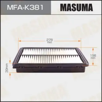 Фильтр воздушный A0702 LHD KIA OPTIMA HYUNDAI SONATA 14- Masuma MFAK381