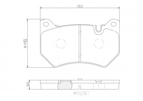 Гальмівні колодки дискові BREMBO P85 177 (фото 1)