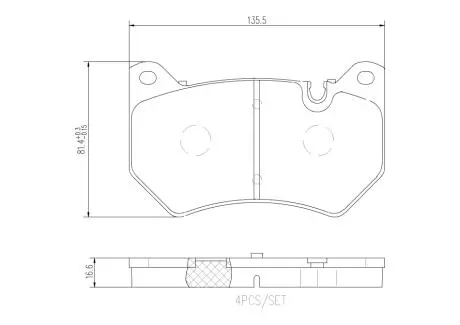 Гальмівні колодки дискові BREMBO P85 177