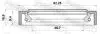 САЛЬНИК 46.7X62.25X9.4X16.6, OPEL, DAEWOO, CHEVROLET (вир-во) FEBEST 95IEY-48620917C (фото 2)