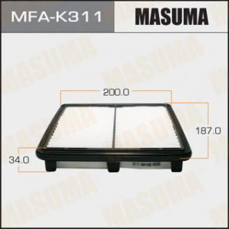 Фильтр воздушный DAEWOO/ MATIZ/ V800, V1000 98- Masuma MFAK311 (фото 1)