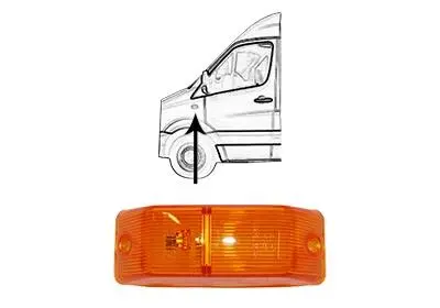 Повторювач повороту MB SPRINTER/ VW CRAFTER Van Wezel 5862975