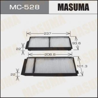 Фильтр салона MAZDA 5 (CW) 2.0, 1.6 CD, 1.8 MZR (10-15)/MAZDA 6 (2 шт) M Masuma MC528 (фото 1)