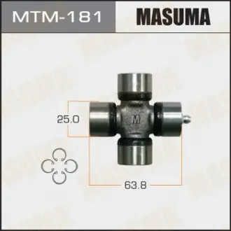 Крестовина карданного вала 25x63.8 PAJERO III 2001 - 2006 MASUMA Masuma MTM181