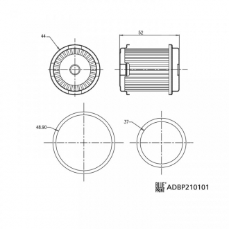 Фільтр гідравлічний КПП BLUE PRINT ADBP210101