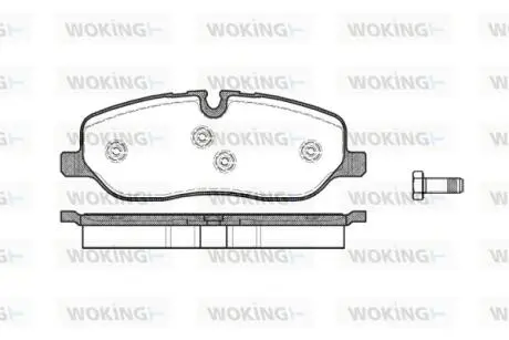 Колодки гальмівні Woking P10583.00
