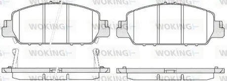 Колодки гальмівні диск. перед. (Remsa) Honda HR-V 15> / Accord 3,5i 12> Woking P14483.02
