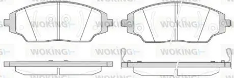 Колодки тормозные диск. перед. (Remsa) Chevrolet Aveo T300 Woking P14373.02