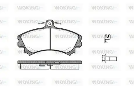 Колодки гальмівні диск. перед. (Remsa) Mitsubishi Colt 04> Woking P4903.21