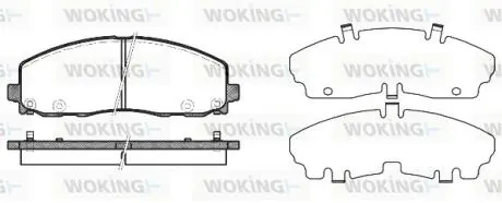 Колодки тормозные Woking P15843.04