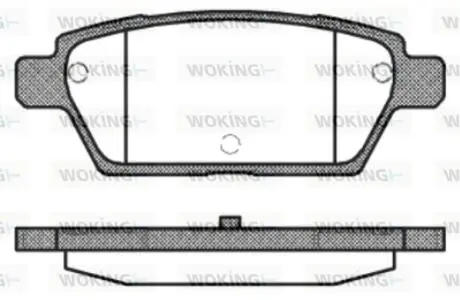 Колодки тормозные диск. задн. (Remsa) Mazda 6 I Woking P10953.10
