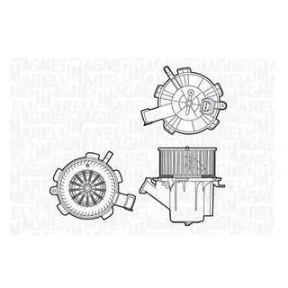 Вентилятор салона MAGNETI MARELLI MTE706AX
