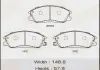 Колодки тормозные передн SSANGYONG REXTON (14-19)/SSANGYONG ACTYON II, SSANGYONG Masuma MSK0006 (фото 1)