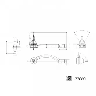 К-т наконечника рульової тяги FEBI 177860