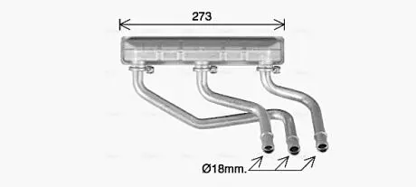 Радиатор отопителя салона BMW X5e70 X6e71 X5f15 X6f16 AVA COOLING BW6599