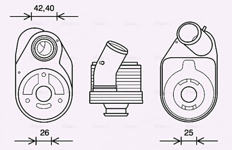 Радиатор масляный AVA AVA COOLING FT3610 (фото 1)