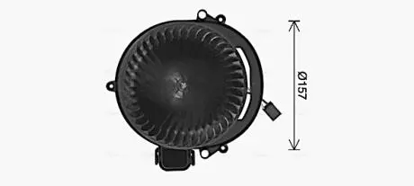 Вентилятор отопителя салона BMW 3F30 4F32 1F20 1F21 AVA COOLING BW8611