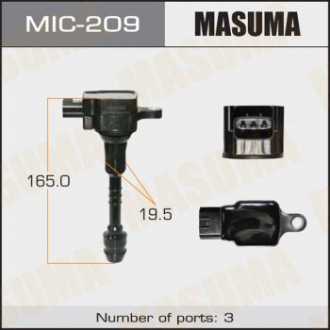 Катушка зажигания ALMERA, PRIMERA / GA16DE, QG15DE, QG18DE Masuma MIC209