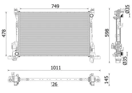Радіатор MAHLE KNECHT CR2637000P