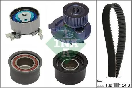 Комплект ГРМ (ремінь + ролик + водяний насос) OPEL ASTRA G, ASTRA H, ASTRA H GTC, SPEEDSTER, ZAFIRA A, ZAFIRA B, ZAFIRA B/MINIVAN 2.0 09.00-12.10 INA 530044430