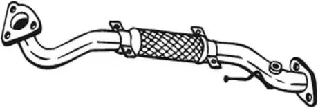 Глушник, алюм. сталь, передн. част. NISSAN ALMERA TI (00-03) (803-075) BOSAL 803075