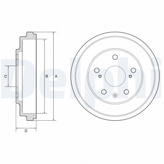 Гальмівний барабан Delphi BF572