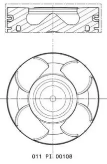 Поршень Opel Astra J/Insignia/Zafira 2.0 CDTI 08- (83.00mm/STD) MAHLE KNECHT 011 PI 00108 000
