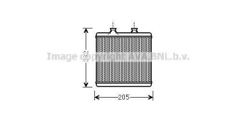 Радиатор отопителя салона MB C204 E212 AVA COOLING MS6472 (фото 1)