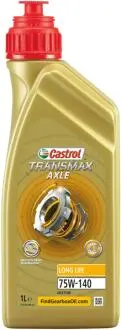 Олива трансміс. TRANSMAX AXLE LONG LIFE 75W-140 (Каністра 1л) CASTROL 15DB84 (фото 1)