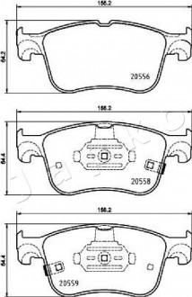 Колодки тормозные передние Ford Focus IV (18 -) Japko 500354