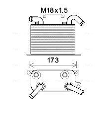 Радиатор масляный AVA AVA COOLING VN3310