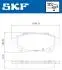 Колодки гальмівні дискові (комплект 4 шт) SKF VKBP 90134 (фото 6)