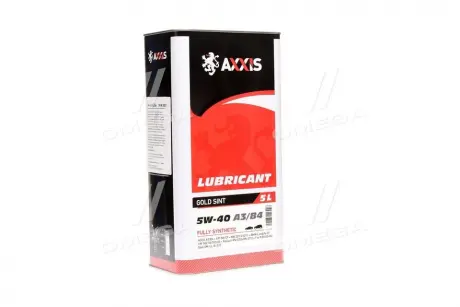 Масло моторн. AXXIS 5W-40 A3/B4 Gold Sint (Каністра 5л) AXXIS Польша AX-2175