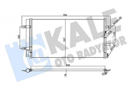 Радіатор кондиціонера Audi A4, A5, A6, A7, Q5 Condenser KALE OTO RADYATOR 357770