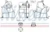 Бачок розширювальний з кришкою FORD FIESTA/ FUSION (2002) (вир-во Nissens) 996308