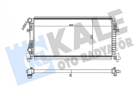 Радиатор охлаждения Audi A3, Q2 - Seat Leon, Leon St - Skoda Octavia Iii (KALE OTO RADYATOR 355555