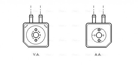 Радіатор масляний AUDI; SEAT; VW (Ava) AVA COOLING VN3086