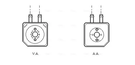 Радіатор масляний AUDI; SEAT; VW (Ava) AVA COOLING VN3086