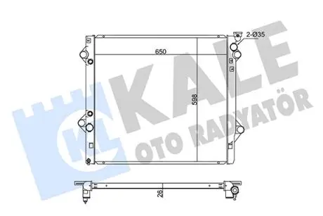 Радиатор охлаждения Toyota Fj Cruiser, LandCruiser Radiator KALE OTO RA KALE OTO RADYATOR 342180