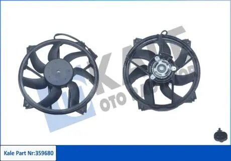 Вентилятор охолодження радіатора з кожухом Citroen Berlingo, C4 Grand Picasso I, C4 II, C4 Picasso I MPV KALE OTO RADYATOR 359680