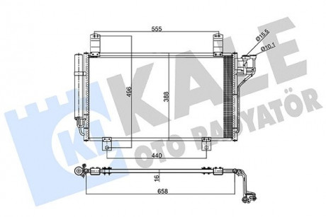 Радіатор кондиціонера Mazda Cx-5 Condenser KALE OTO RADYATOR 357795