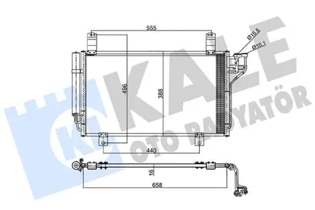 Радиатор кондиционера Mazda Cx-5 Condenser KALE OTO RADYATOR 357795
