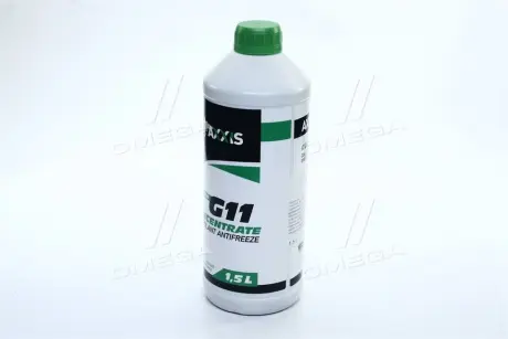 Антифриз GREEN концентрат G11 (-80C) 1.5л AXXIS Польша AX-2090