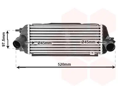 Інтеркулер Sportage/IX35 1.7CRDi 09+ Van Wezel 83004281