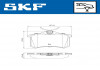 Комплект гальмівних колодок, дискове гальмо SKF VKBP 90001 (фото 2)